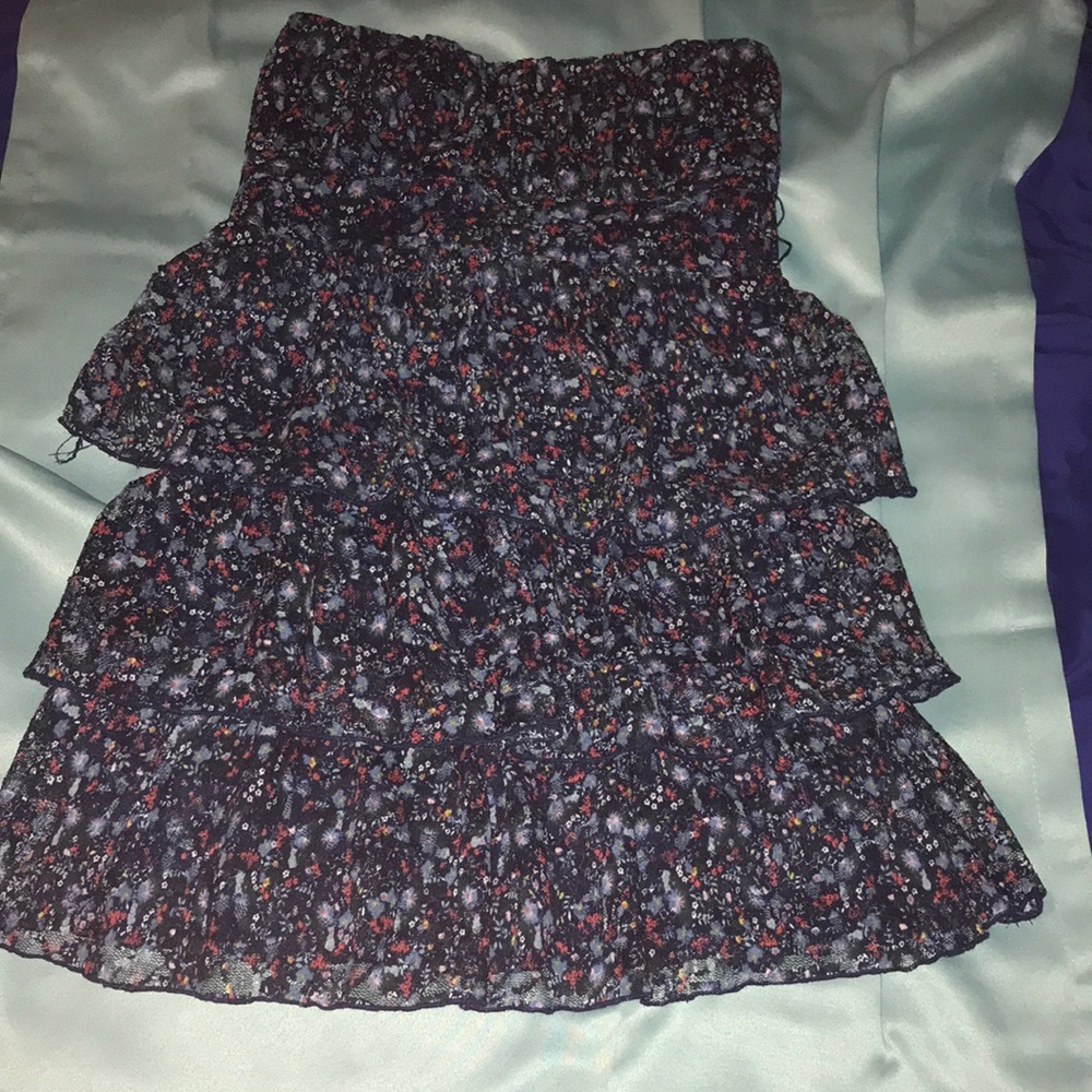 Deb Strapless Tiered Mini Dress